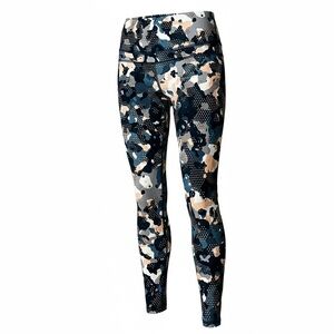 Varley Biona Tight Blue Pink Camo Performance Leggings Small
